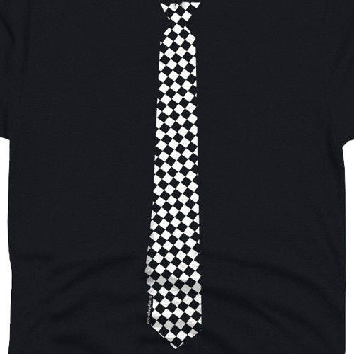 Checkered Tie Tee