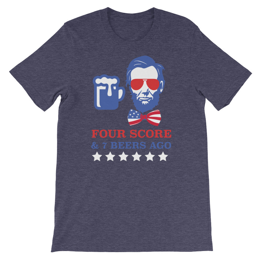 Four Scores and 7 Beers Ago Tee