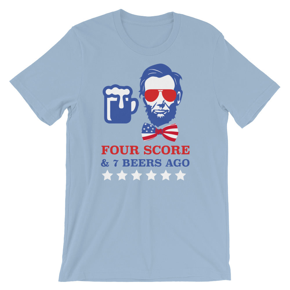 Four Scores and 7 Beers Ago Tee
