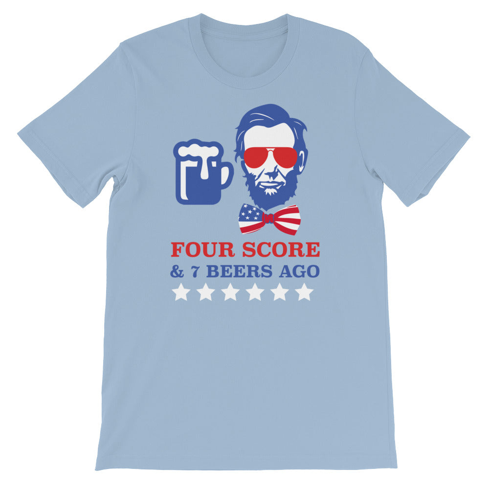 Four Scores and 7 Beers Ago Tee