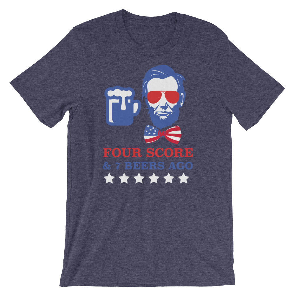 Four Scores and 7 Beers Ago Tee