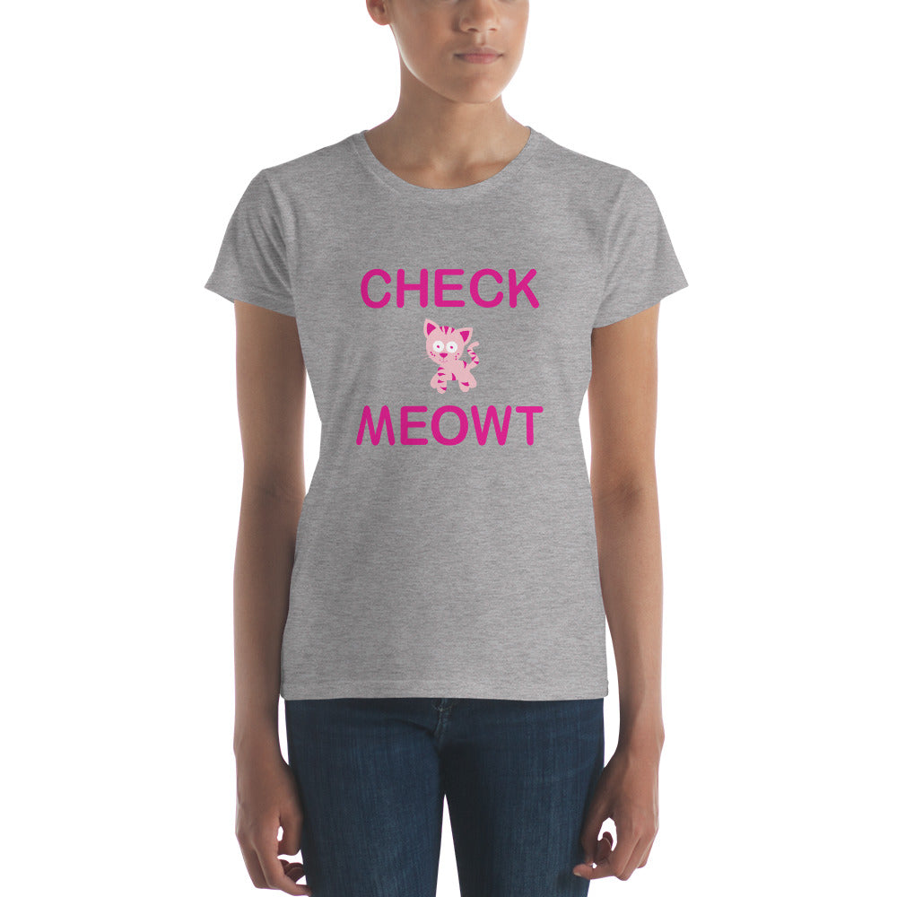 Women's Check Meowt Tee