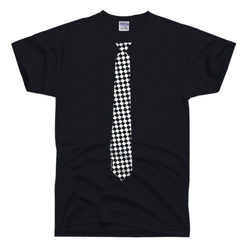Checkered Tie Tee