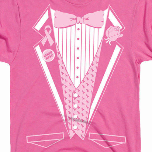 Breast Cancer Tuxedo Tee