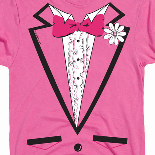 Pink Tuxedo Tee