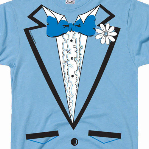 Light Blue Tuxedo Tee