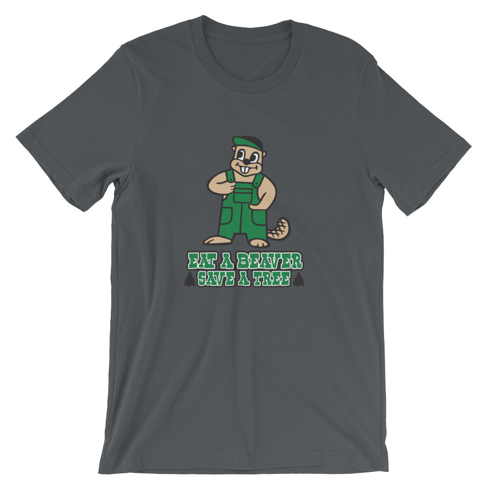 eat a beaver save a tree tee